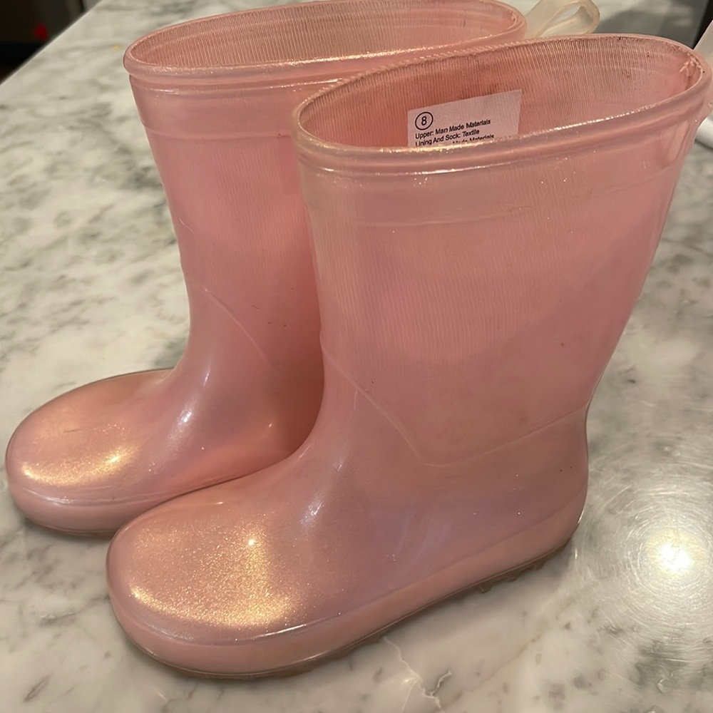 Cat and Jack pink rainboots
